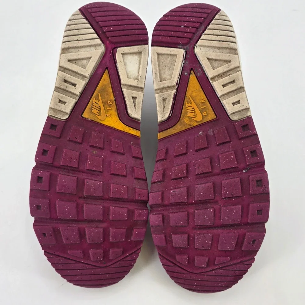 NIKE AIR MAX CORRELATE WOMENS SIZE 6.5 WHITE MAROON YELLOW SNEAKERS SHOE COMFORT - Picture 11 of 13